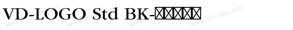 VD-LOGO Std BK字体转换